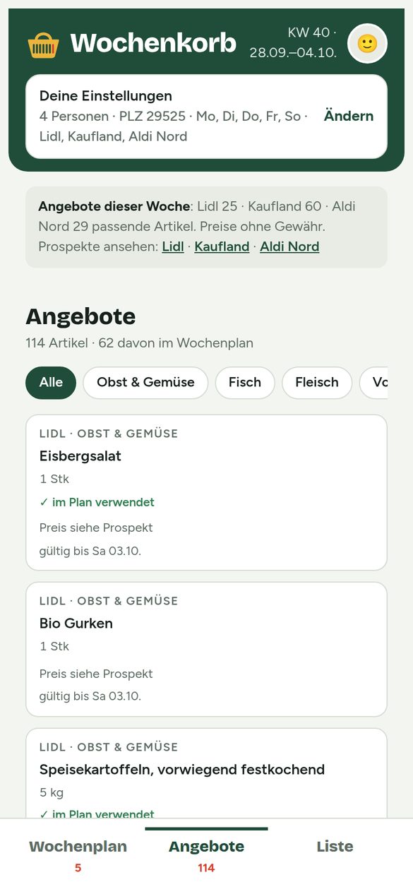 Angebote der Woche aus Lidl, Kaufland und Aldi Nord
